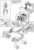 Moteur d'avancement avant MSE08, conduites hydrauliques 9992703S2