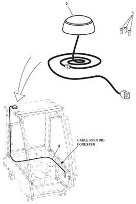 Antenne GPS, montage 9992893