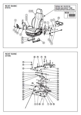 Siège 7000 HIGHT END, assemblage 99929152