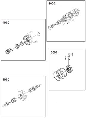 Moteur rotation tourelle POCLAIN, assemblage 99929337