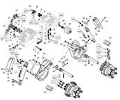 Bras des rouleaux d'entranement, assemblage LM005355S2