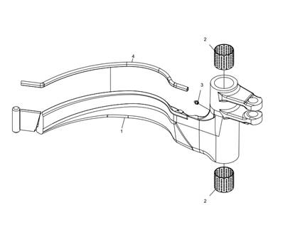 Couteau ébrancheur droit, 'processor' LM043516