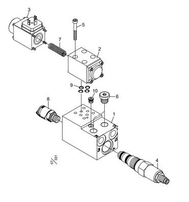 Bloc hydraulique, kit d'accumulation LM999123