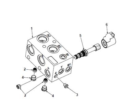 Frein de rotation, soupape hydraulique 7022716