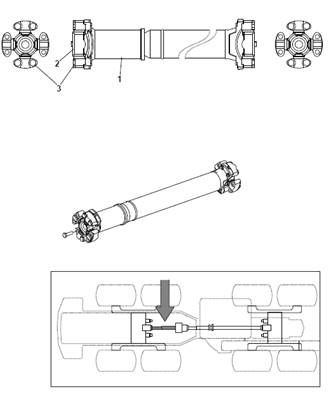 Cardan de transmission arrière 9990056