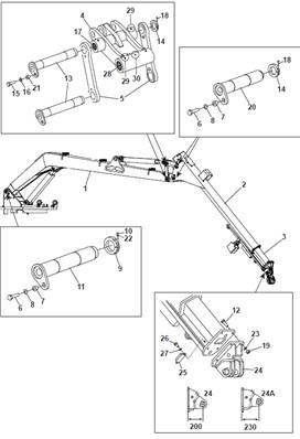 Grue 260 10m, assemblage 9991039