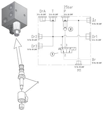 Soupape frein oscillation, assemblage 9991907