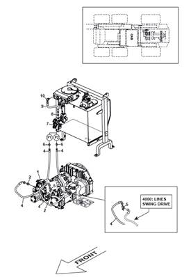 Pompe de transmission, conduites hydrauliques 9992056