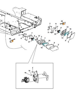 Kit éclairage pour route, montage 9992556