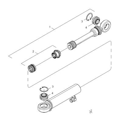 Vérin de couteaux supérieurs 017587 LM017587