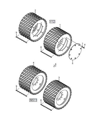 Rouleaux pour moteur V12 LM033713