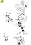 Hydraulique de l'unit de scie 318 F12-30 LM043572S2