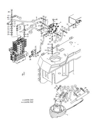 Hydraulique de l'unité de scie de cime 98XL LM999017