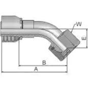 Embout à sertir PARKER BSP 3/4  - 45° - Série 48 1EB48-12-12
