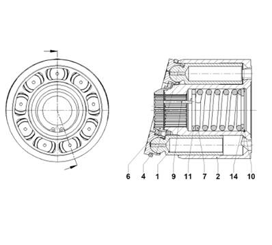 Pompe hydraulique de grue, rotation 02479613