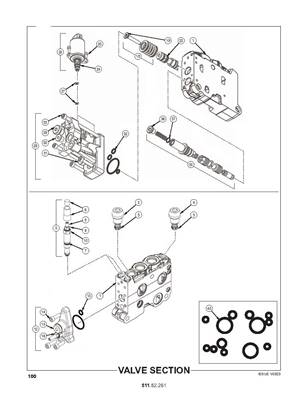 Section de distributeur, entrée treuil, bouclier, grue et grappin 51152261