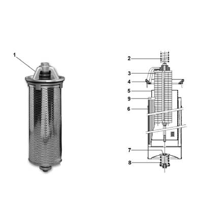 Réservoir hydraulique, filtration 7032537