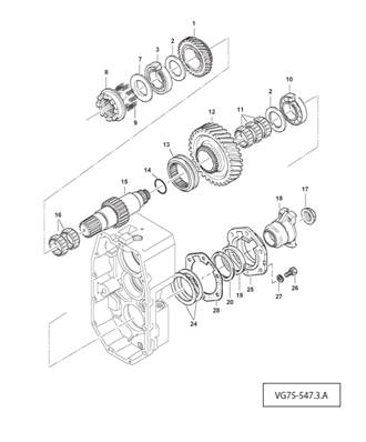 Boîte de transmission, assemblage 9991302