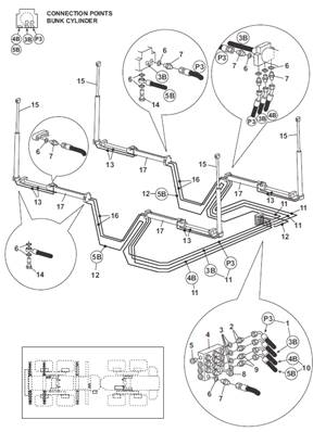 Berces hydrauliques, montage 9991655