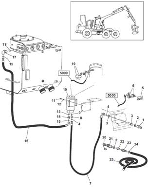 Réservoir hydraulique, pompe de remplissage 9991908