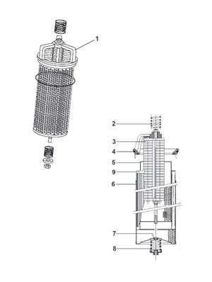 Réservoir hydraulique, filtration 9991973