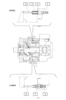 Pompe hydraulique tête abattage, valve de commande 9992084