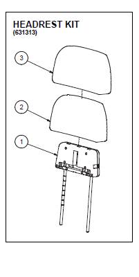 Siège 3000 HIGHT END, assemblage 9992156