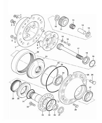 Bogie, réducteur 9992515