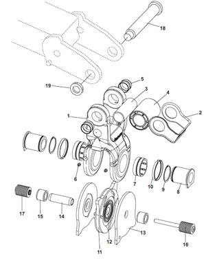 Chape rotator, assemblage 9992566