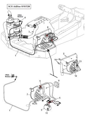 AdBlue moteur stage 5, assemblage 9992693