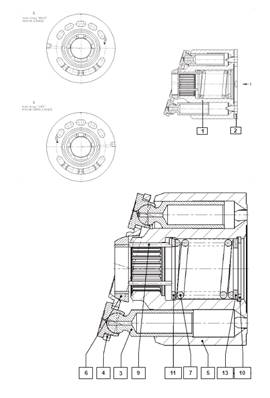 Pompe hydraulique grue, rotation 9992760