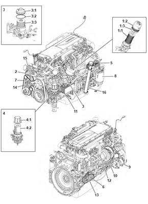 Moteur thermique, assemblage 9993015