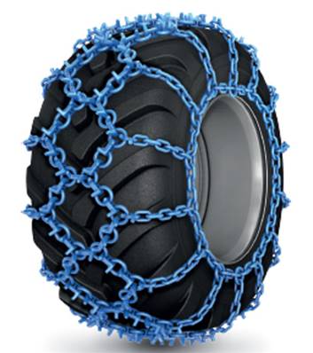 Paire de chaînes simple losange Forstgrip Cross anneaux de 15,2mm Pewag 1606