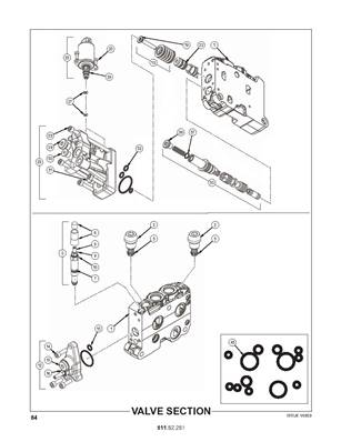 Section de distributeur, rotation de grue 51152251