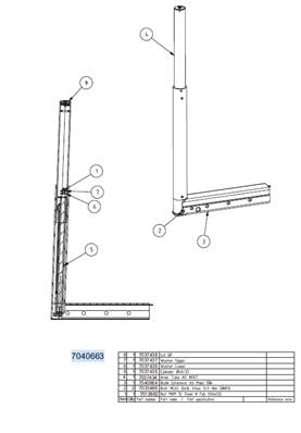 Extension berces, montage 7040663