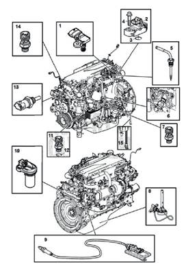 Capteurs du moteur thermique 9990016