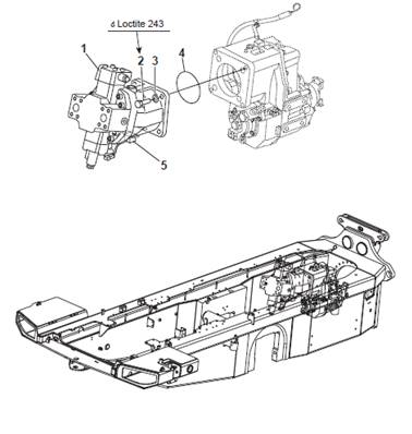 Montage du moteur hydrostatique 9990044