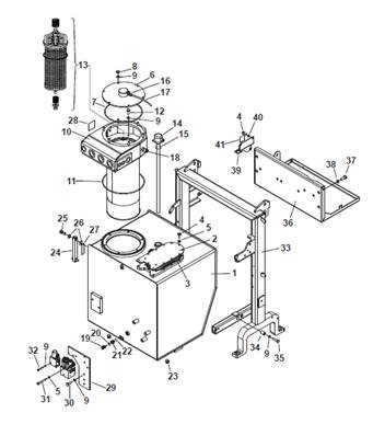 Réservoir hydraulique 9990057