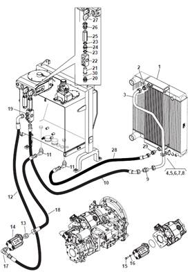 Circuit de refroidissement hydraulique 9990059