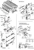 Distributeur hydraulique grue K170, assemblage 9991208S2