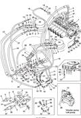 Moteur rotation tourelle, conduites hydrauliques 9991482S2