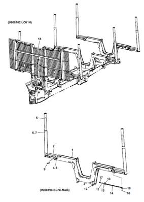 Berces hydrauliques, montage 9991943