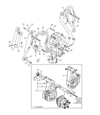 Bras des rouleaux d'entraînement LM006705