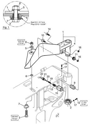 Couteau flottant, capteur digital LM0068042