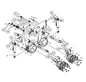 Bras des rouleaux d'entranement, assemblage LM043550S2