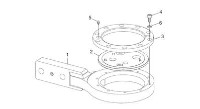 Support de flexibles LM047086