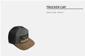 Casquette Log Max camionneur gris, noir et marron
