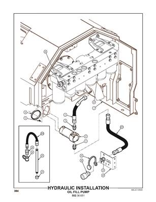 Installation hydraulique, pompe de remplissage d'huile 50236652