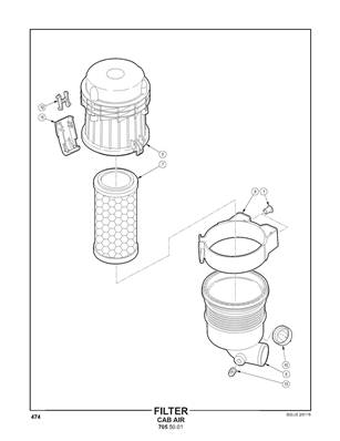 Filtre à air cabine 7055001