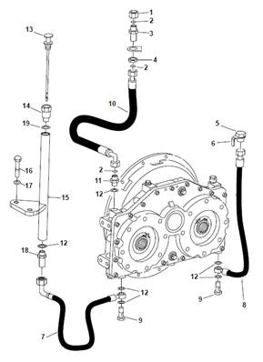 Conduites hydrauliques de la boîte de répartition 9990038